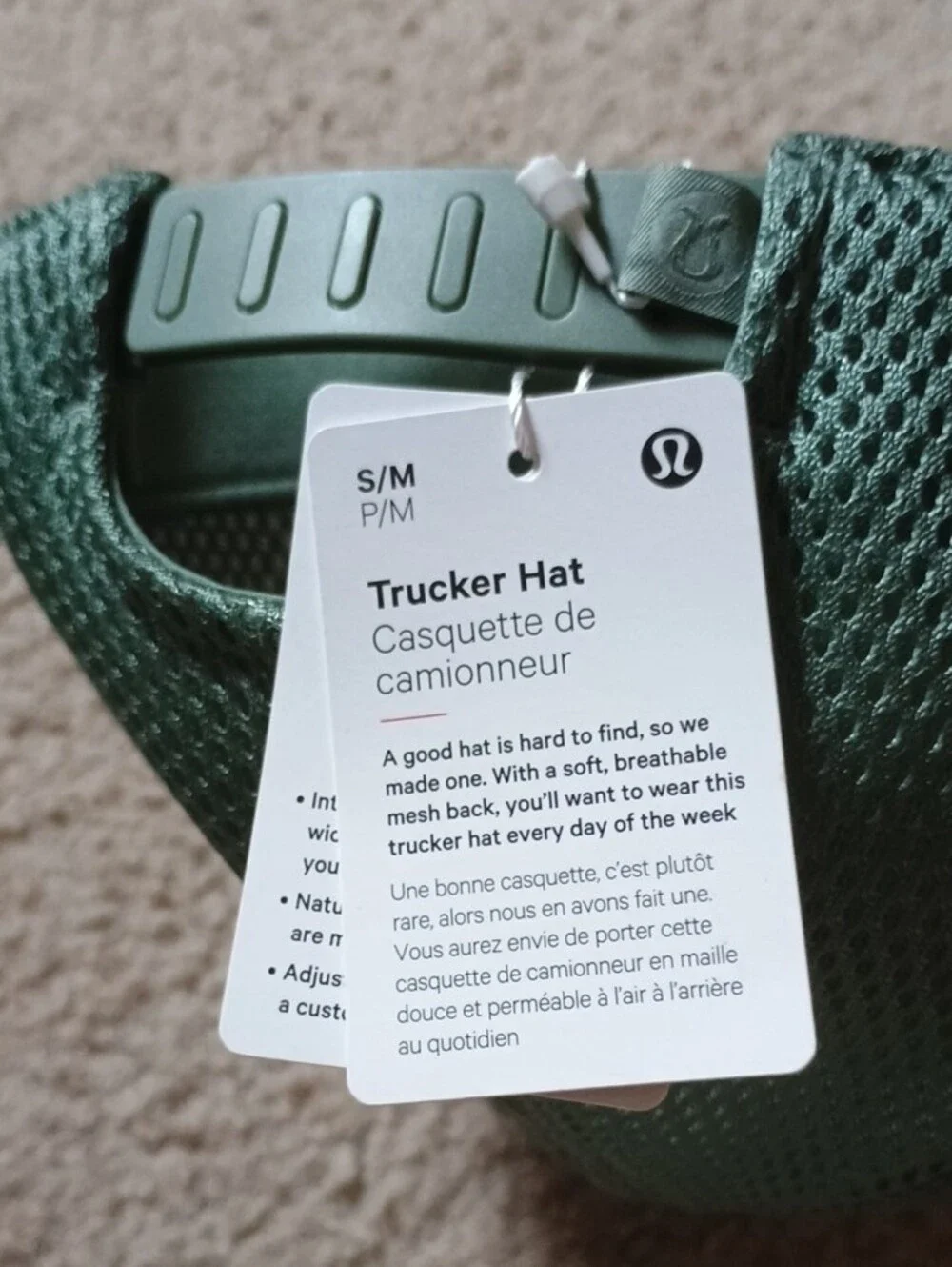 Lululemon Green Trucker Hat NWT